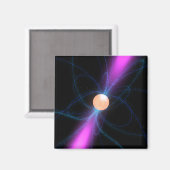 Abbildung eines Pulsars 2 Magnet (Vorderseite/Rückseite)