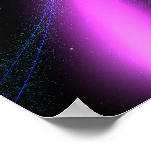 Abbildung eines Pulsars 2 Poster (Ecke)