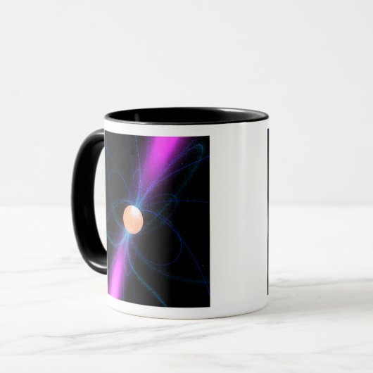 Abbildung eines Pulsars 2 Tasse (Vorderseite Links)
