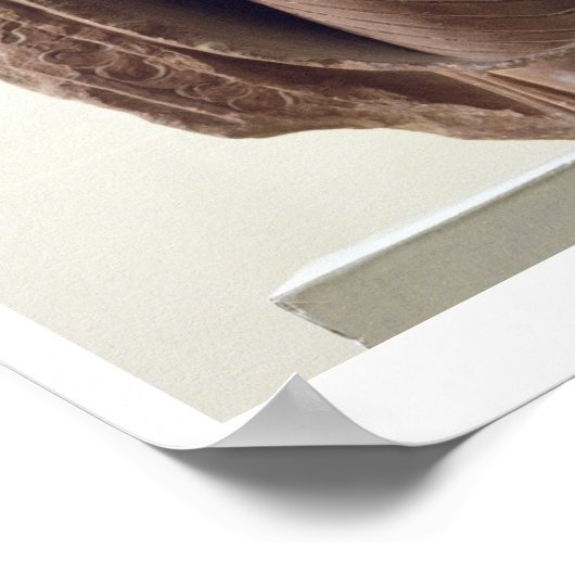 Abbildung eines stehenden Buddha, Jamalpur, Mathur Poster (Ecke)