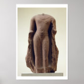 Abbildung eines stehenden Buddha, Jamalpur, Mathur Poster (Vorne)