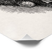 Abbildung eines Weihnachtsmannes im 19. Jahrhunder Poster (Ecke)