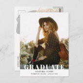 ABBILDUNG | Fette Typografie-Abschluss Postkarte (Vorne/Hinten)