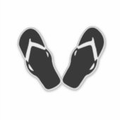 Abbildung Flip Flops Aufkleber (Vorderseite)