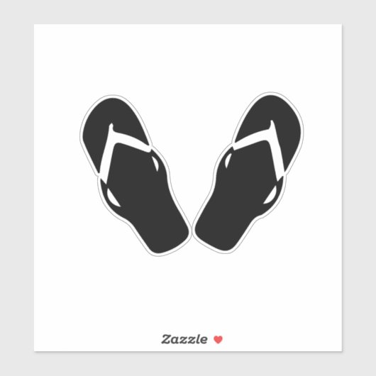 Abbildung Flip Flops Aufkleber (Blatt)