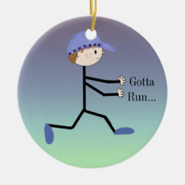 Abbildung "Gotta Run Male" Keramikornament