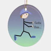 Abbildung "Gotta Run Male" Keramikornament (Links)