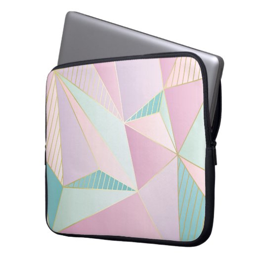 (Abbildung) Hintergrund der Goldlinie, abstrakte G Laptopschutzhülle (Vorderseite Links)