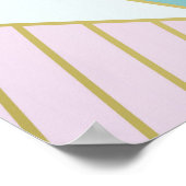 (Abbildung) Hintergrund der Goldlinie, abstrakte G Poster (Ecke)