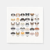 Abbildung Hunde mit Set des Respirators Serviette (Vorderseite)