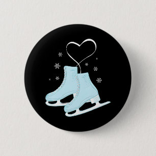 Abbildung Ice-Skaten-Herz Abbildung Skater Liebe Button