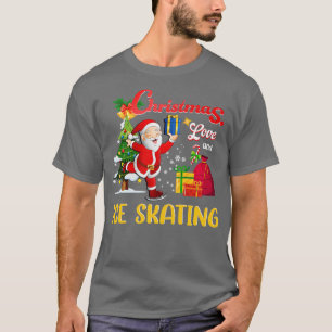 Abbildung Ice Skaten Santa Clause Liebe 2 T-Shirt