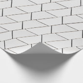 Abbildung in Schwarz und Weiß Geschenkpapier (Ecke)