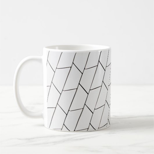 Abbildung in Schwarz und Weiß Kaffeetasse (Links)