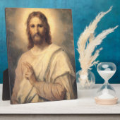 Abbildung Jesu Christi von Heinrich Hofmann Fotoplatte (Seite)