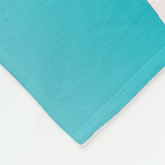 Abbildung Kein Drama Llama mit Monogramm Fleecedecke (Ecke)