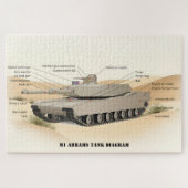 Abbildung M1 Abrams: Desert Edition Puzzle (Horizontal)