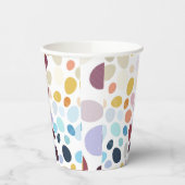 Abbildung mit farbigen Eiern in Gradientenfarbe. Pappbecher (Links)