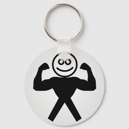 Abbildung mit Muskeln, die Muskelkraft zeigen Schlüsselanhänger (Vorderseite)