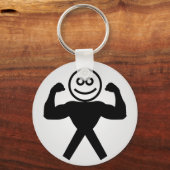 Abbildung mit Muskeln, die Muskelkraft zeigen Schlüsselanhänger (Vorderseite)