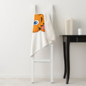 Abbildung niedlicher Tiger in tierischer Cartoon Sherpadecke (Beispiel)