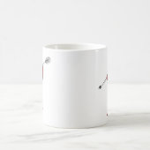 Abbildung Rot der Pfeiltastatur Kaffeetasse (Mittel)