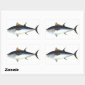 Abbildung Roter Thun Rechteckiger Aufkleber (Blatt)