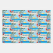 Abbildung Sanibel Island Florida Geschenkpapier Set (Vorderseite 2)