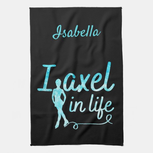 Abbildung Skate Blade Handtuch Axel in gefrorenem  (Vertikal)