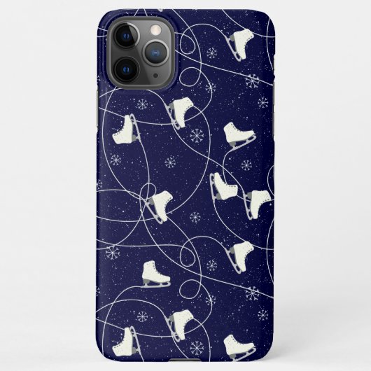 Abbildung Skate Skaten auf dunkelblau iPhone Hülle (Rückseite)