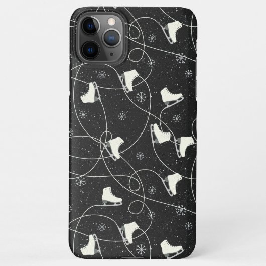 Abbildung Skate Skaten auf dunkelgrau iPhone Hülle (Rückseite)