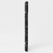 Abbildung Skate Skaten auf dunkelgrau iPhone Hülle (Rechte Seite)