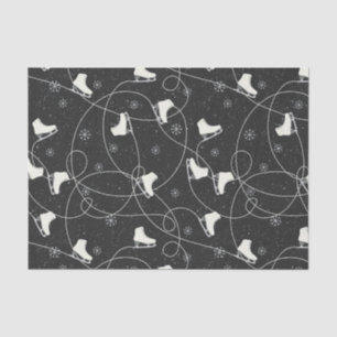 Abbildung Skate Skaten auf fast schwarz-grau Seidenpapier