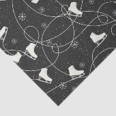 Abbildung Skate Skaten auf fast schwarz-grau Seidenpapier (Ausschnitt)