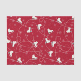 Abbildung Skate Skaten auf hellrot Seidenpapier