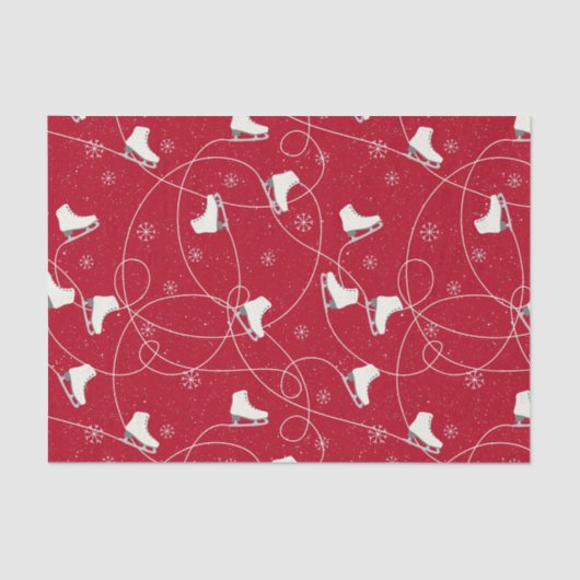 Abbildung Skate Skaten auf hellrot Seidenpapier (Vorderseite)