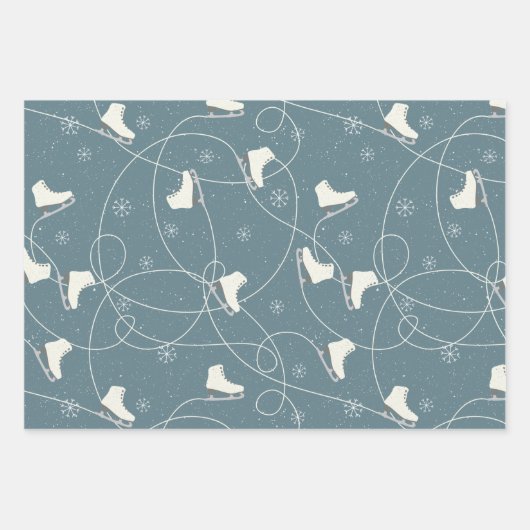 Abbildung Skate Skaten in 3 Farben Geschenkpapier Set (Vorderseite 2)