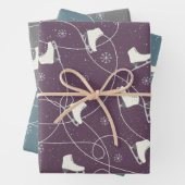 Abbildung Skate Skaten in 3 Farben Geschenkpapier Set (Beispiel)