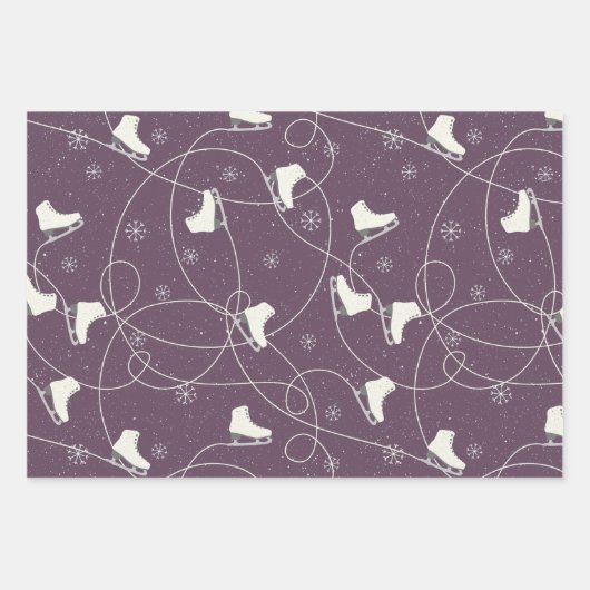 Abbildung Skate Skaten in 3 Farben Geschenkpapier Set (Vorderseite)