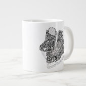 Abbildung Skate Word Art Ice Skaten Jumbo-Tasse (Vorderseite Rechts)
