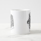 Abbildung Skate Word Art Ice Skaten Jumbo-Tasse (Vorderseite)