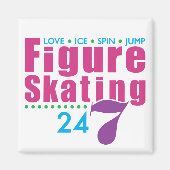 Abbildung Skaten 24/7 Magnet (Vorne)