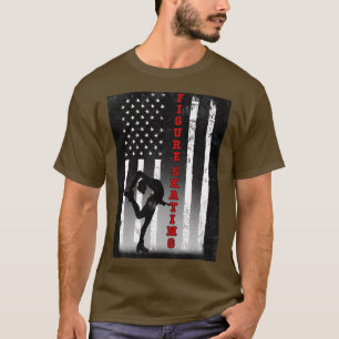 ABBILDUNG SKATEN AMERICAN FLAG BLACK T-Shirt