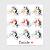 Abbildung Skaten Aufkleber (Blatt)