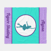 Abbildung Skaten Blanken mit Namen Fleecedecke (Vorderseite (Horizontal))