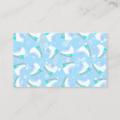 Abbildung Skaten Blau Visitenkarte (Rückseite)