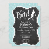 Abbildung Skaten: Blue Circles Einladung (Vorne/Hinten)