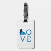 Abbildung Skaten-Busgeschenk - Blue Star Gepäckmar Gepäckanhänger (Rückseite vertikal)