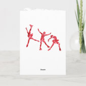 Abbildung Skaten Coach Danksagkarte - rote Sterne Karte (Rückseite)