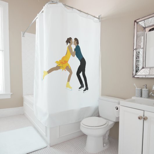 Abbildung Skaten Duschvorhang (Beispiel)